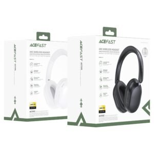 ACEFAST H12 Hybrid Active Noise Cancelling Wireless Headset White