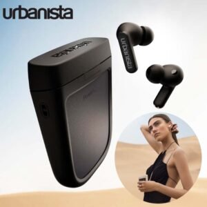 Urbanista Phoenix Solar Hybrid Noise Cancelling Earbuds Midnight Black
