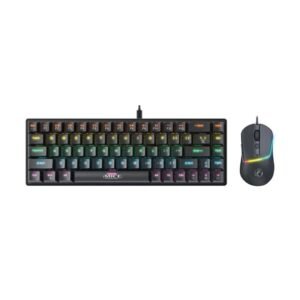IMICE MK-X20 Wired Mechanical Keyboard (Blue Switch) and Mouse Set (Black)