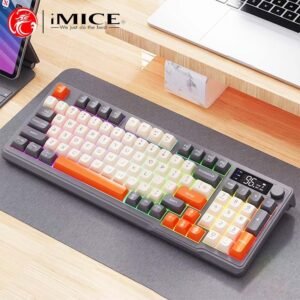 IMICE AK-100 Wired Colourful Atmosphere Gaming Keybaord (Black)