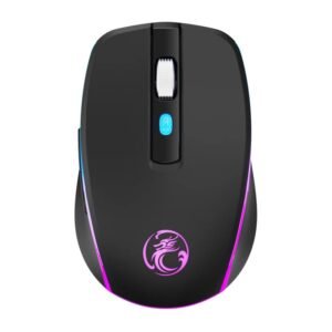 iMice G903 Rechargeable (BT & 2.4G) Wireless Mouse Black